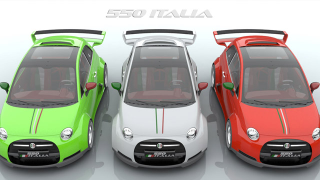 Illustration for article titled Fiat 500 With Ferrari Power Is Our Kind Of Concept